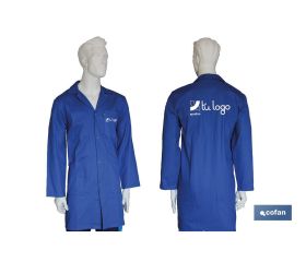 BATA AZUL OSCURA LIMEUR 100% ALGODÓN T-XXL